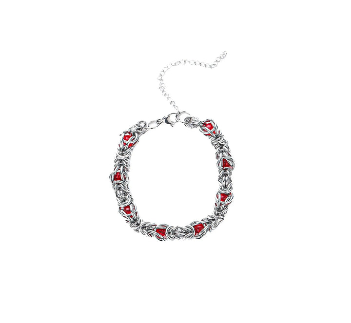 Lantern Weave Bracelet - Red | Salty