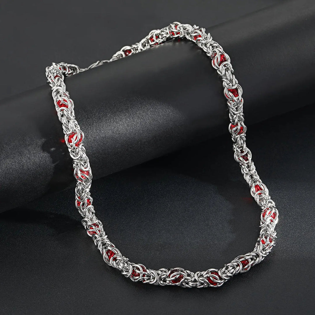 Lantern Weave Necklace- Red | Salty