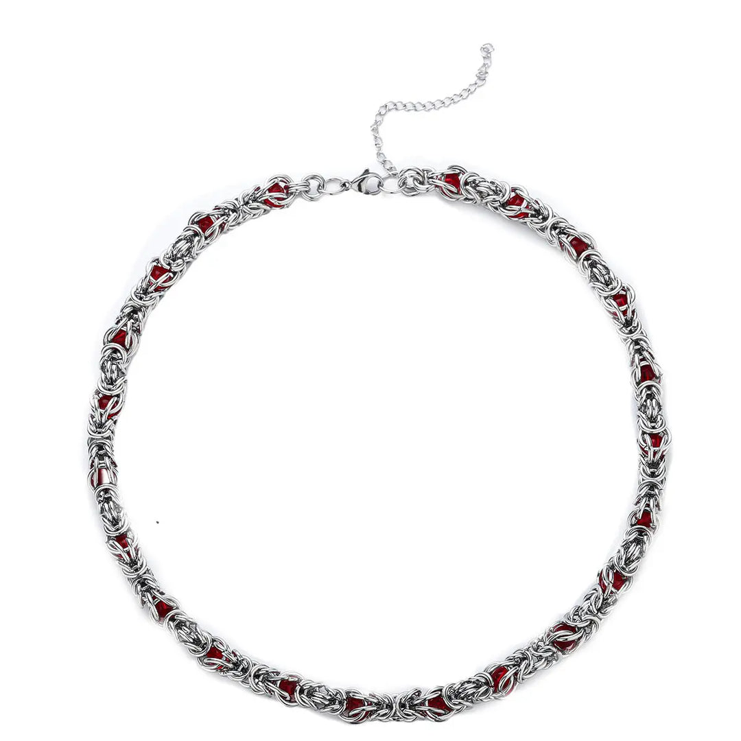Lantern Weave Necklace- Red | Salty