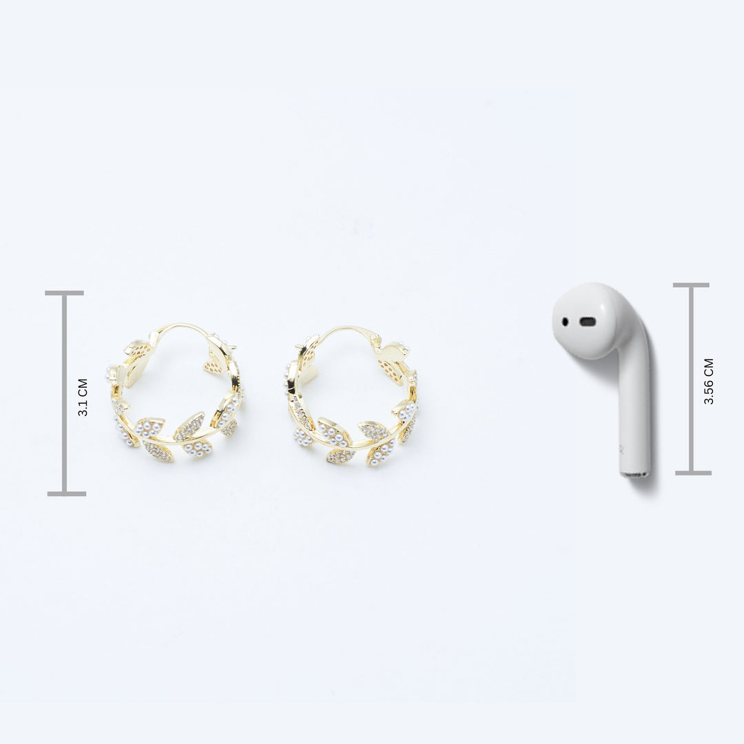 Lavish Diamond Hoop Earrings - Salty Accessories