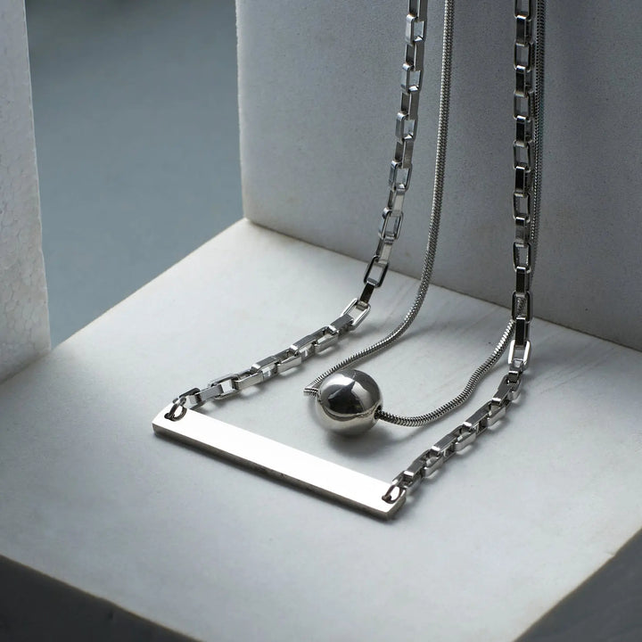 Layered Gritty Gem Chain - Salty Accessories