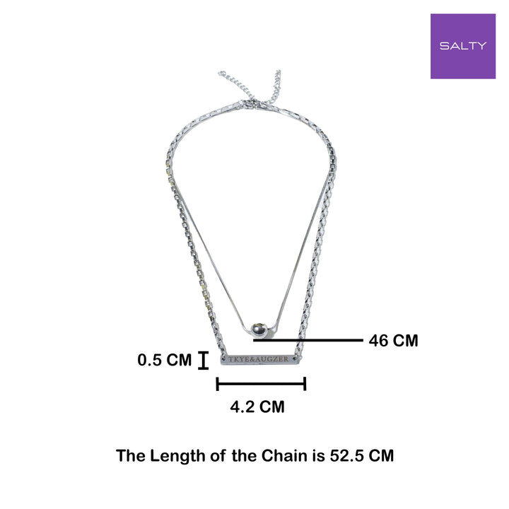 Layered Gritty Gem Chain - Salty Accessories