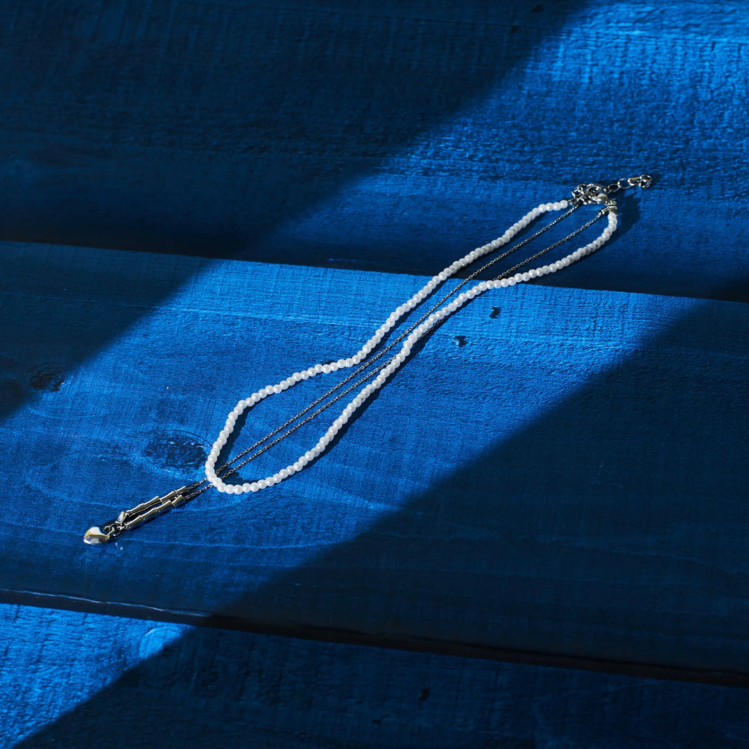 Layered Heart Pearly Mane Chain - Salty Accessories