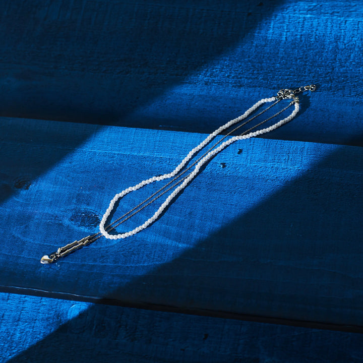 Layered Heart Pearly Mane Chain - Salty Accessories
