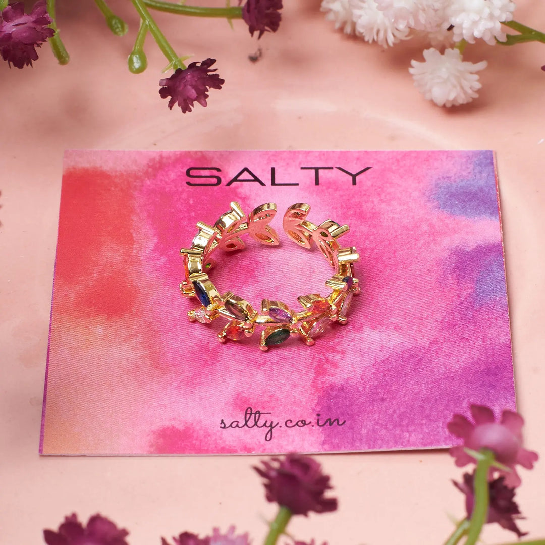 Leafy Luster Ring | Salty