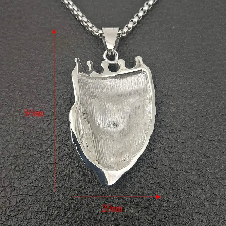 Leo Silver King Pendant - Salty Accessories