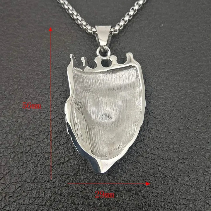 Leo Silver King Pendant - Salty Accessories