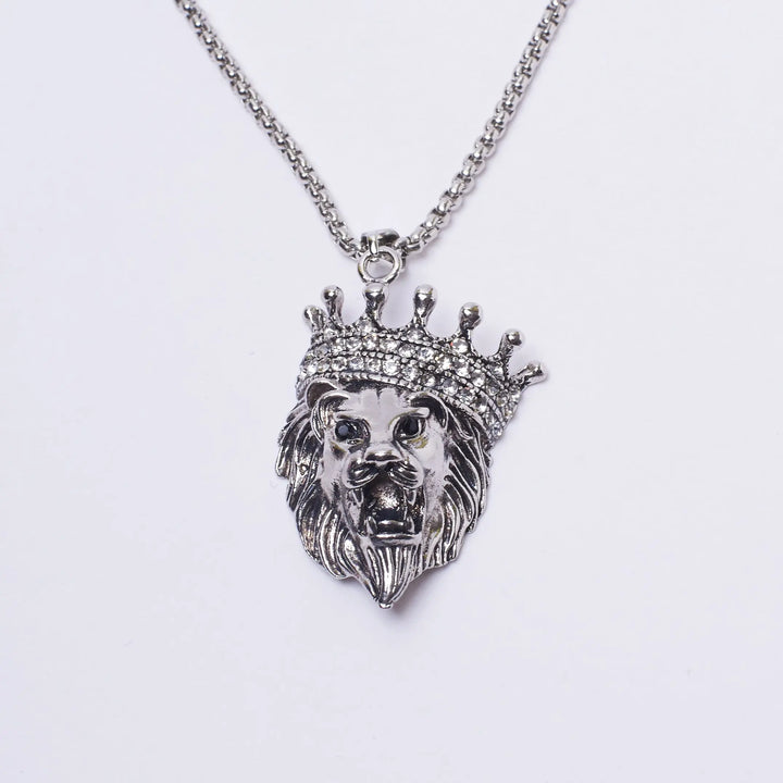 Leo Silver King Pendant - Salty Accessories