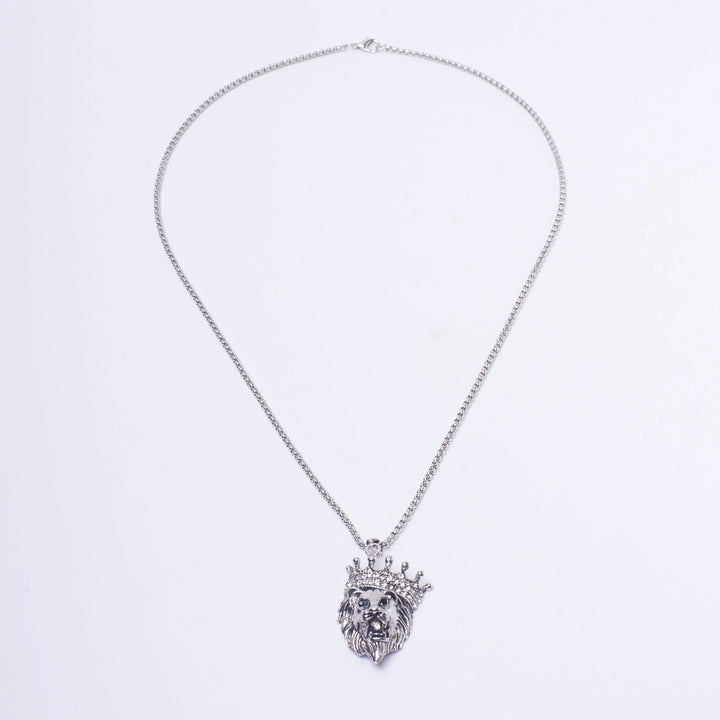 Leo Silver King Pendant - Salty Accessories
