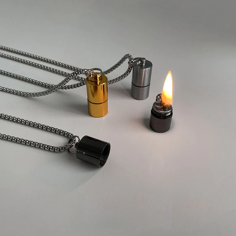 Lighter Smoky Pendant - Black Salty Alpha