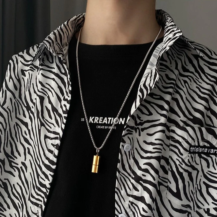 Lighter Smoky Pendant - Gold