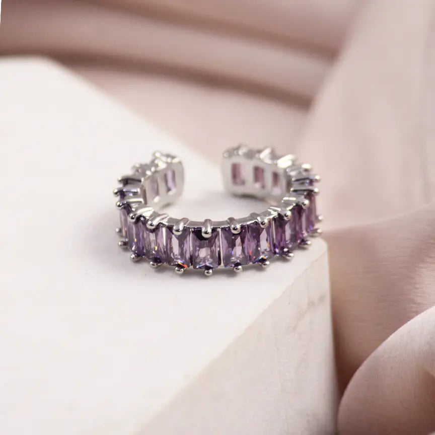Lilac Tennis Ring - Salty Accessories