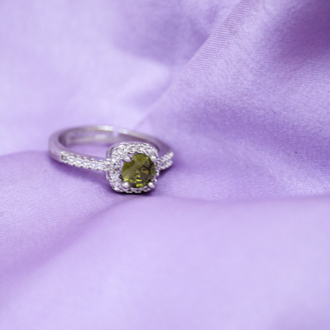 Lime Engagement Ring