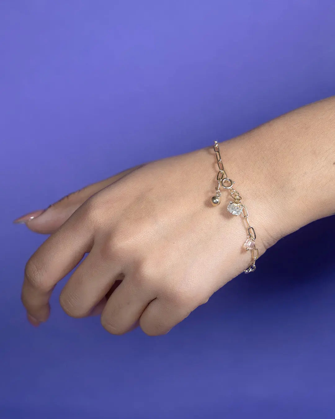 Link Chain Cubic Bracelet - Gold - Salty Accessories