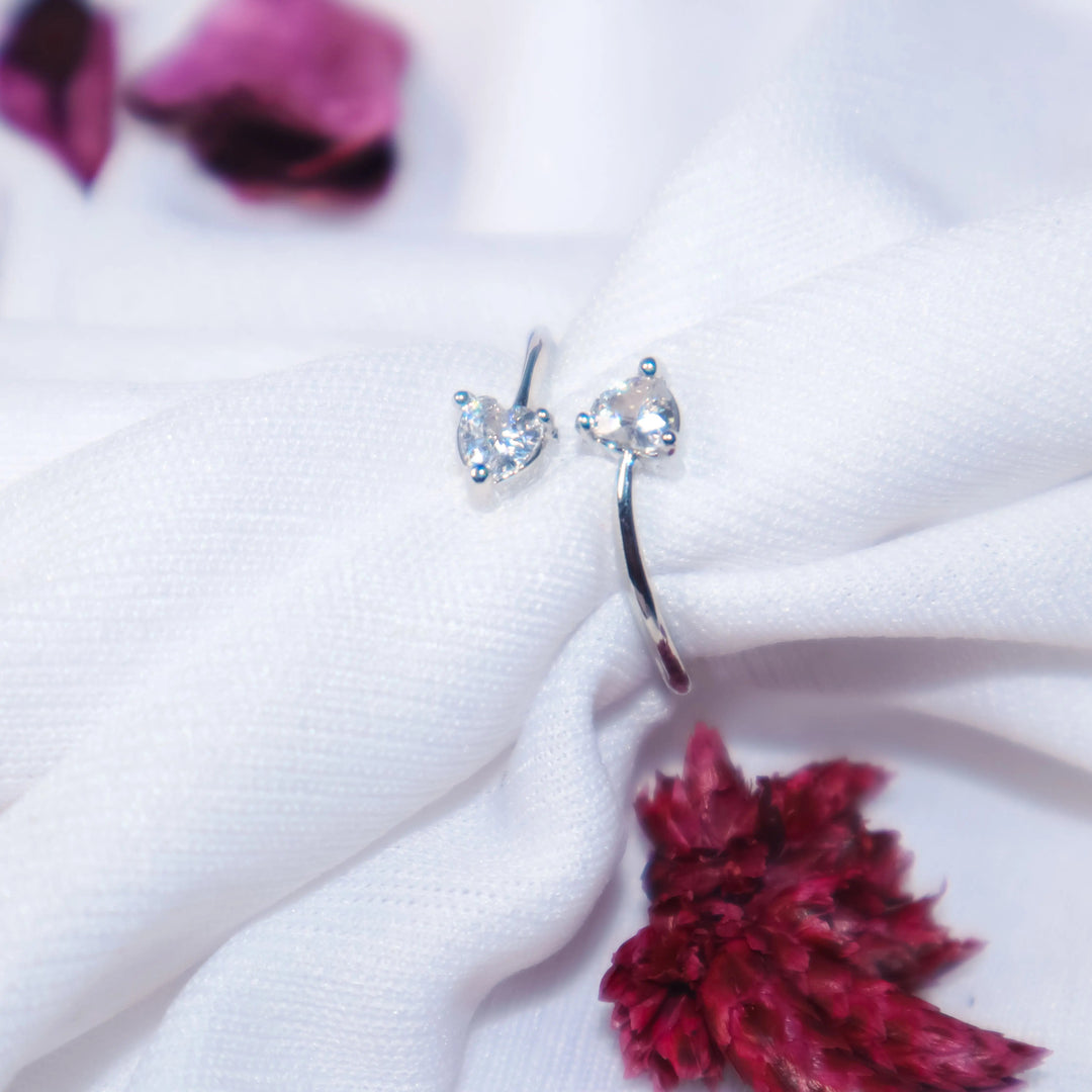 Little Hearts Ring - Silver - Salty Accessories