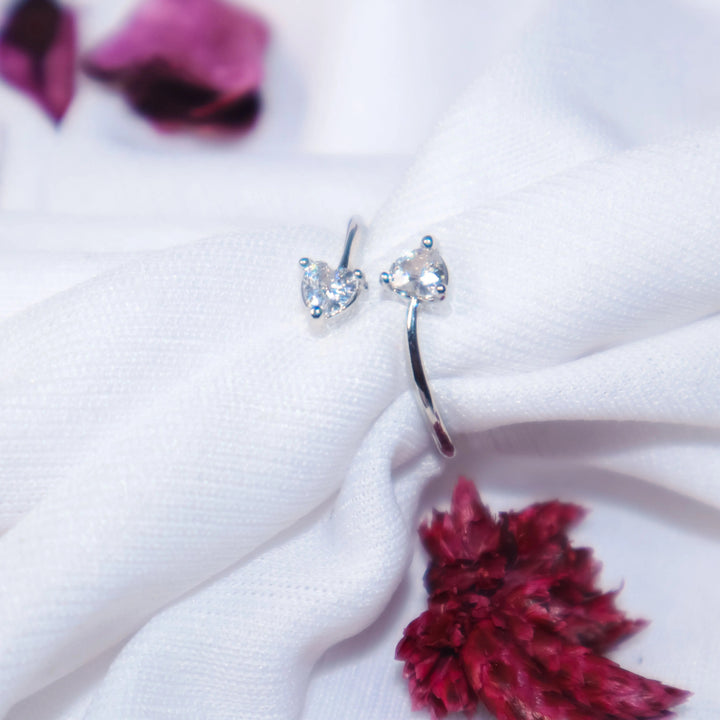 Little Hearts Ring - Silver - Salty Accessories
