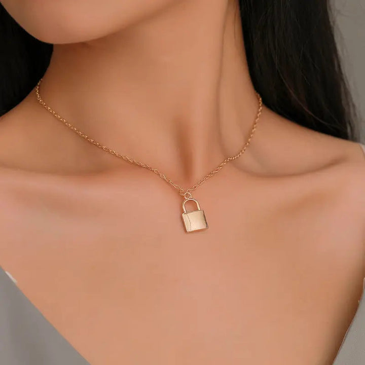 Lock Charm Necklace - Salty Accessories
