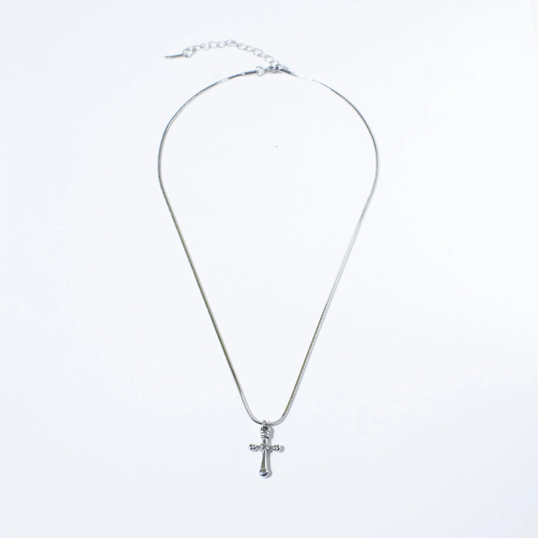 Logos Silver Necklace - Salty Accessories