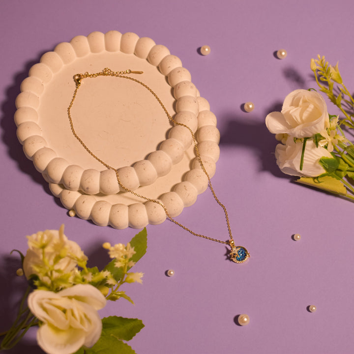 Lotus Blossom Golden Necklace