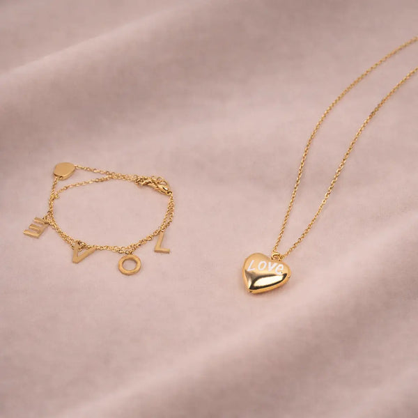 Love Bug Necklace and Bracelet Combo