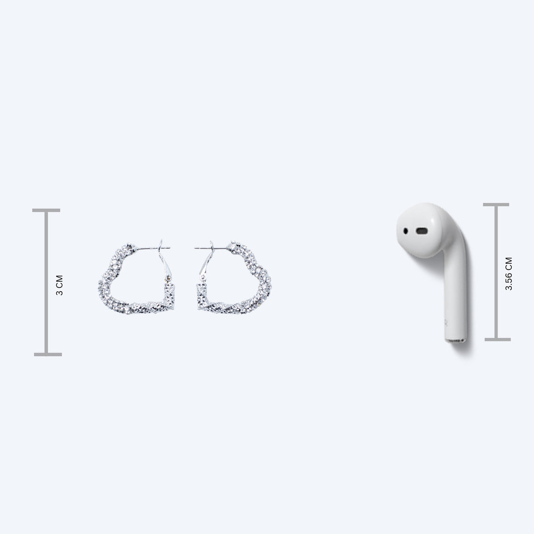 Love-Struck Diamond Earrings - Salty Accessories