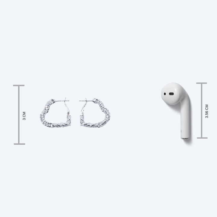 Love-Struck Diamond Earrings - Salty Accessories