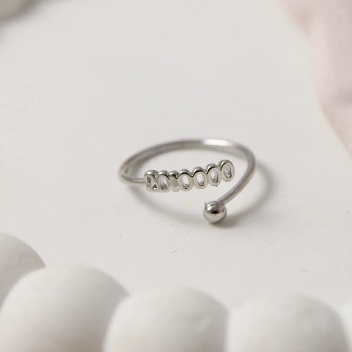 Love You 50000 Ring - Silver