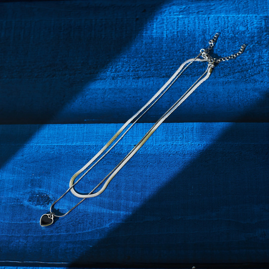 Love & Luster Layered Silver Chain - Salty Accessories