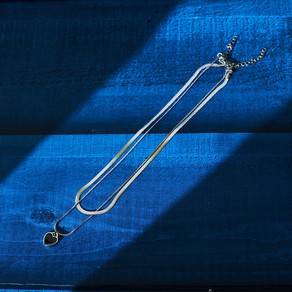 Love & Luster Layered Silver Chain