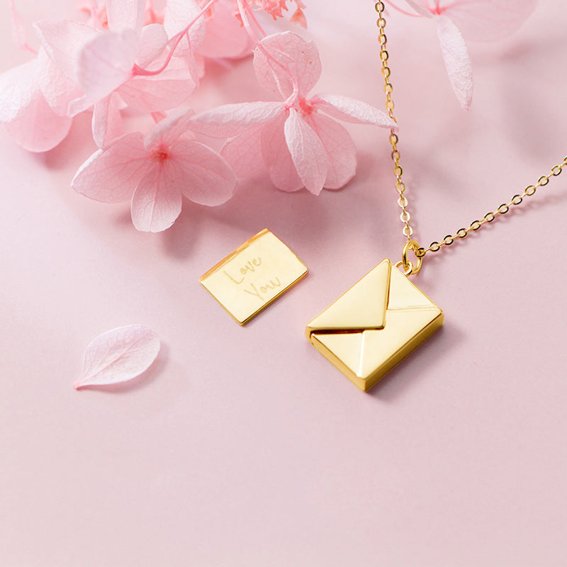 Love Letter Necklace - Gold - Salty Accessories