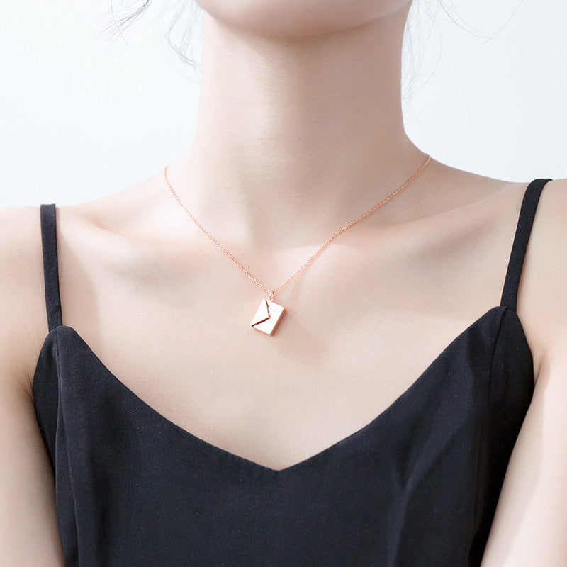 Love Letter Necklace - Rose Gold Salty