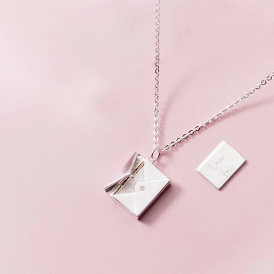 Love Letter Necklace - Silver