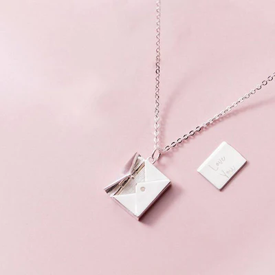 Love Letter Necklace - Silver Salty