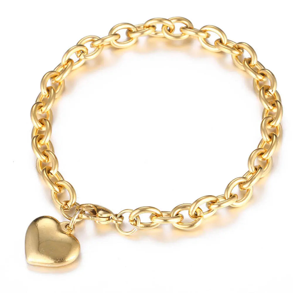 Lovelle Link Heart Bracelet | Salty