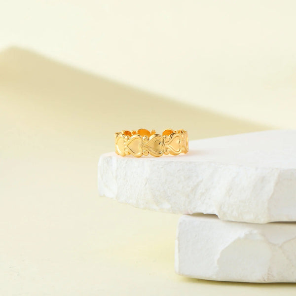 Lovely Puffy Hearts Ring
