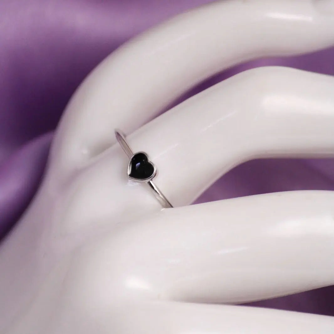 Lovely Silver Black Band - Salty Accessories