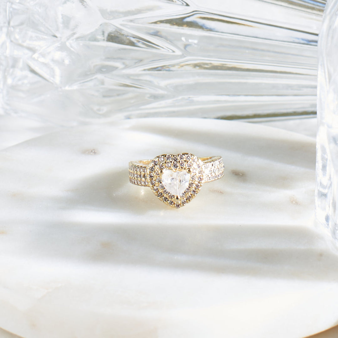Lover Golden Ring Size 7 - Salty Accessories