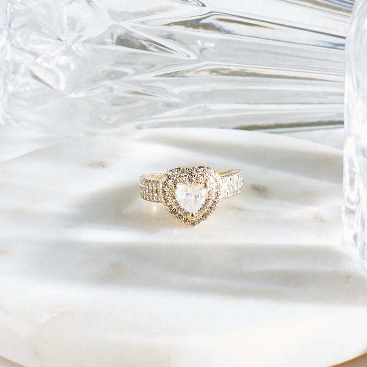 Lover Golden Ring Size 7 - Salty Accessories