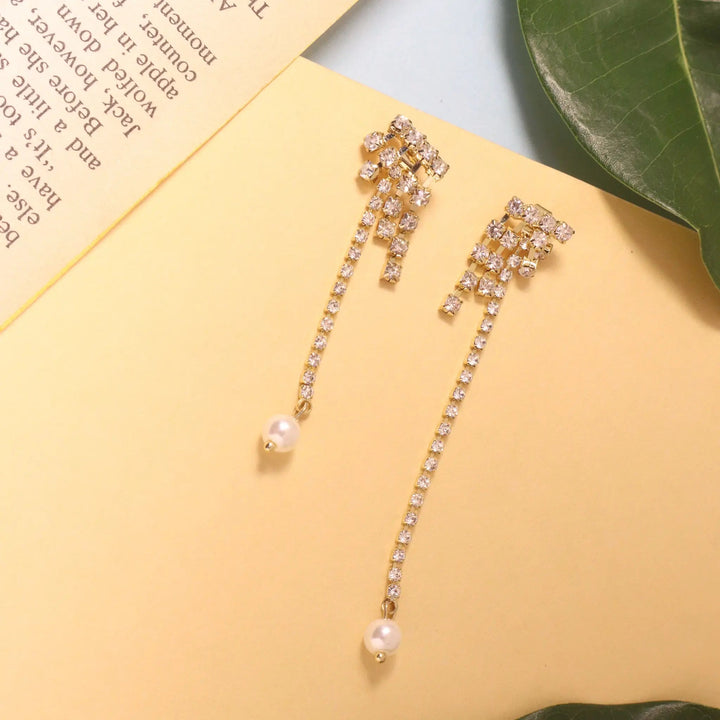 Lovey dovey pearl tassel earrings - Salty Accessories