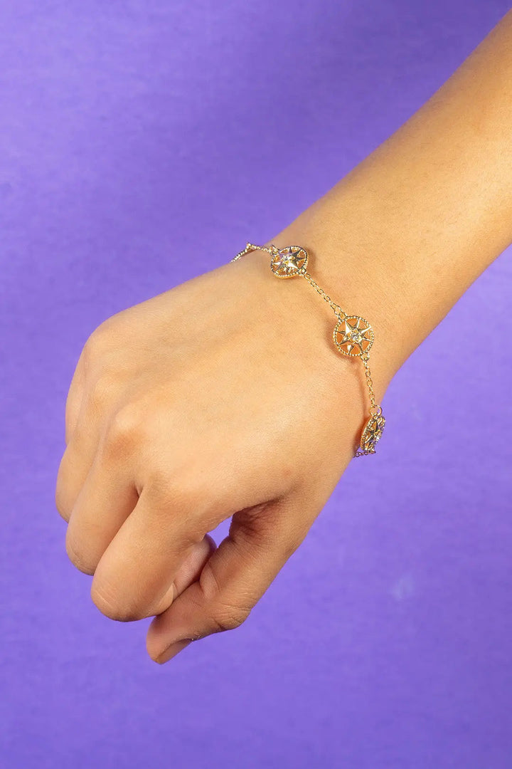 Lucky Astro Lunar Bracelet - Orange - Salty Accessories