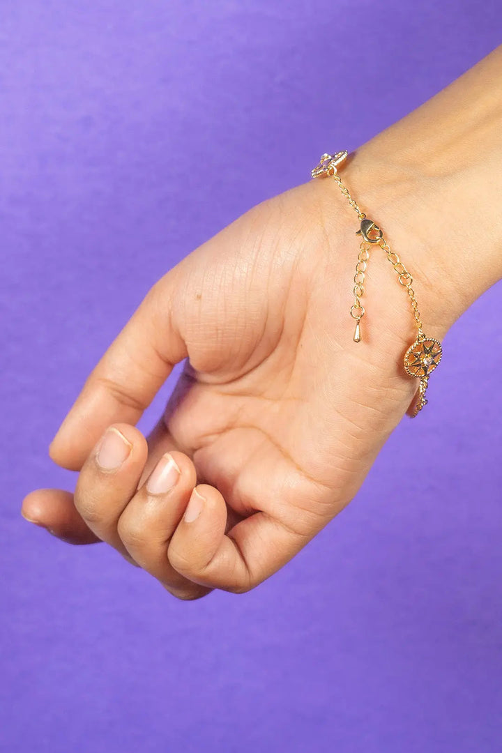 Lucky Astro Lunar Bracelet - Orange - Salty Accessories