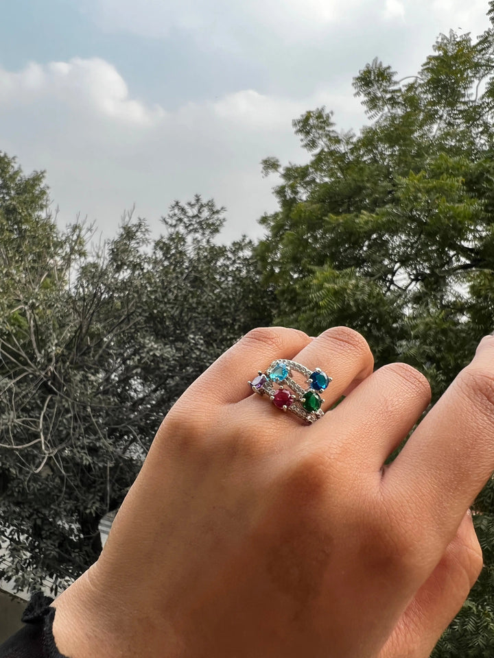 Lucky Five stones ring - Salty Accessories