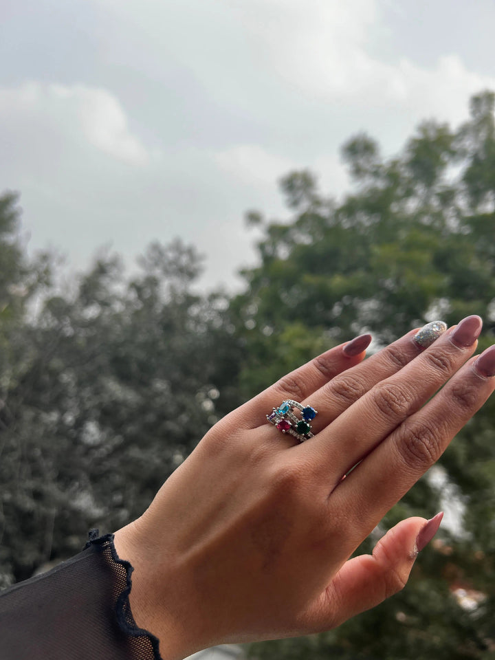 Lucky Five stones ring - Salty Accessories
