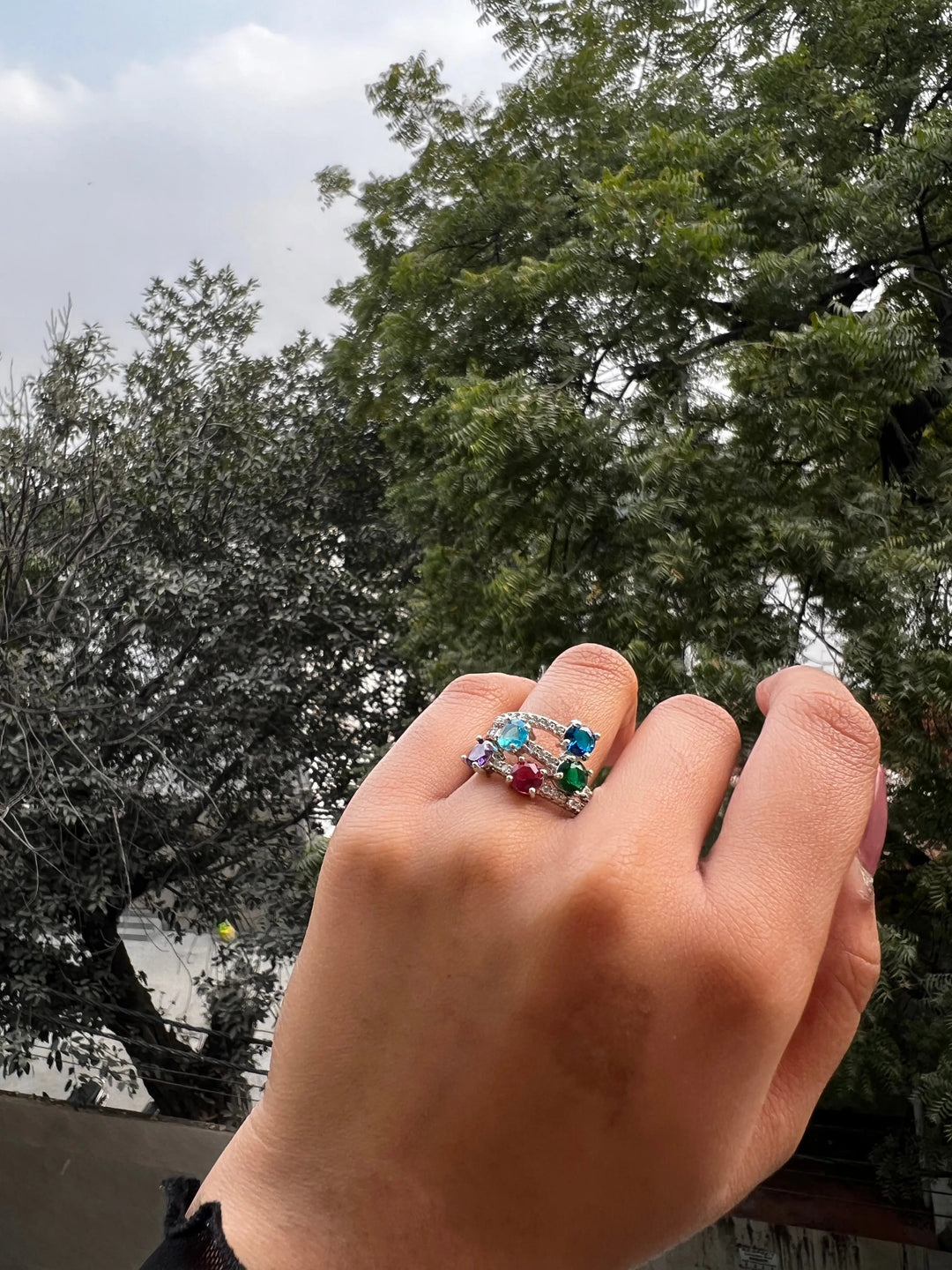 Lucky Five stones ring - Salty Accessories