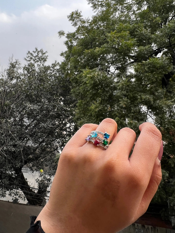 Lucky Five stones ring - Salty Accessories