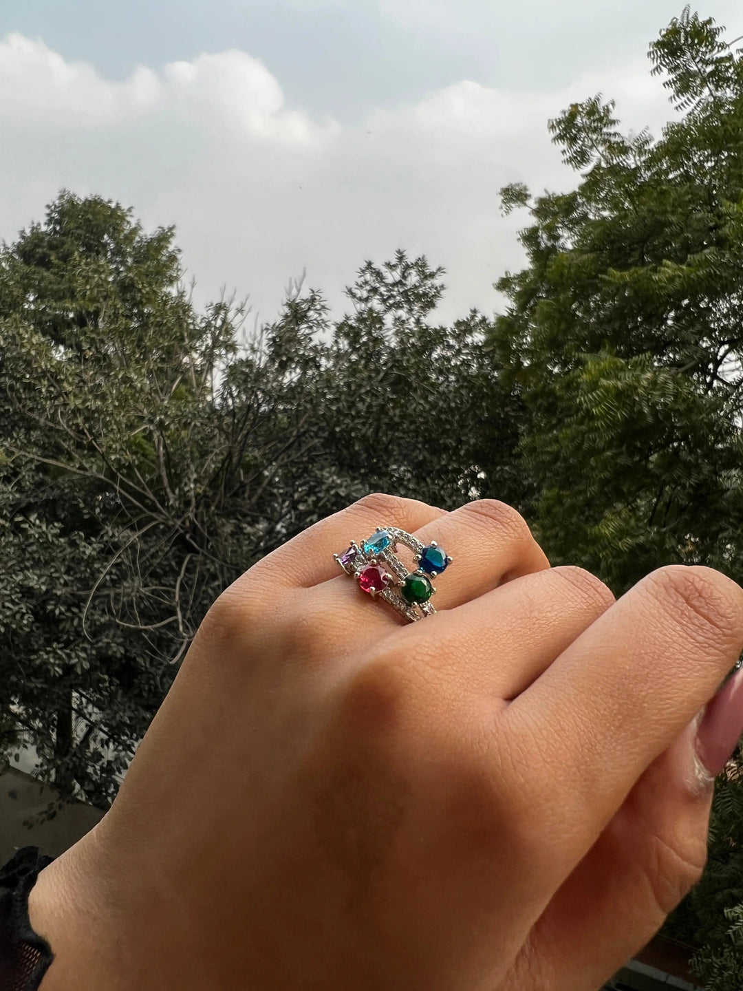 Lucky Five stones ring - Salty Accessories
