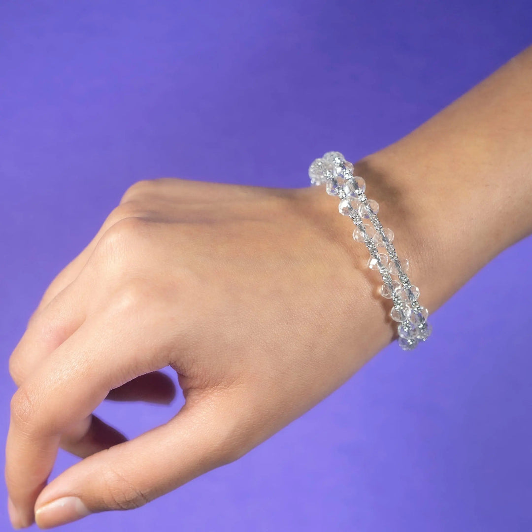 Lucky Pearls Cuff Bracelet - Silver - Salty Accessories