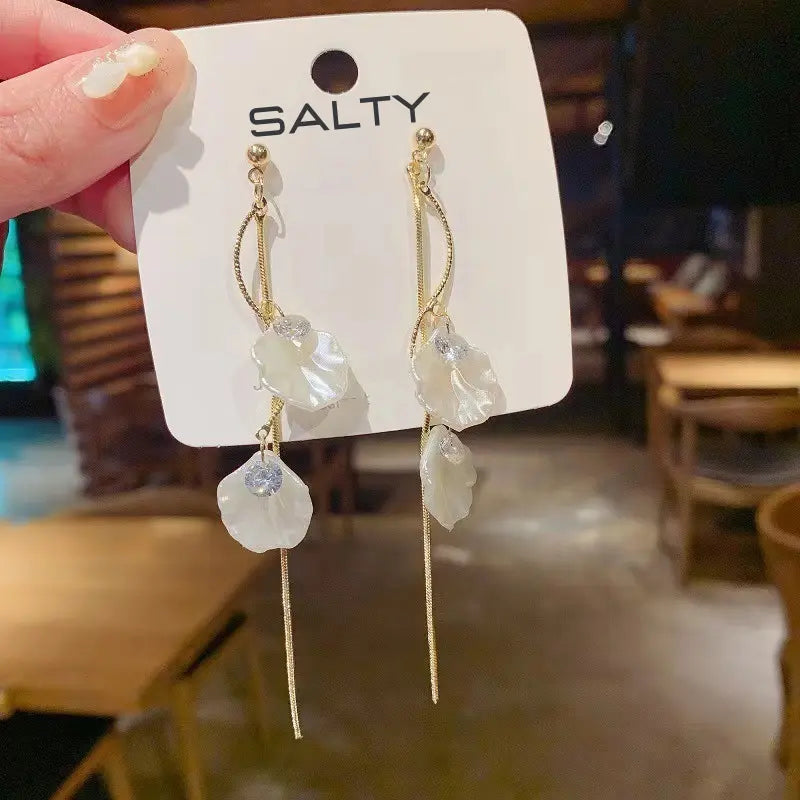 Lucky Seashells Tassel Earrings - Salty Accessories