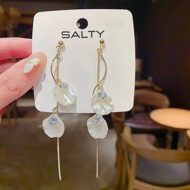 Lucky Seashells Tassel Earrings - Salty Accessories