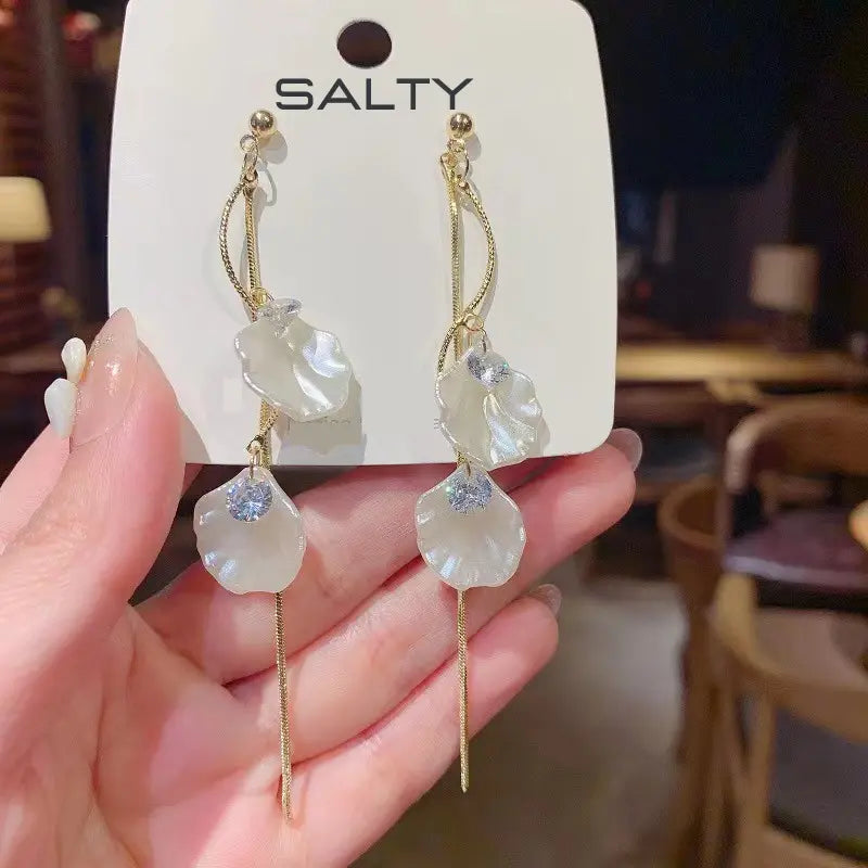 Lucky Seashells Tassel Earrings - Salty Accessories